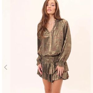 Gently worn Smocked waist mini dress